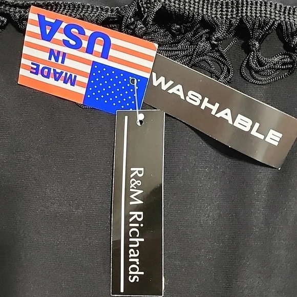 Women's R&M Richards Shift Dress with Fringe Cape Shawl,Black,Size 12, NWT - Picture 11 of 11